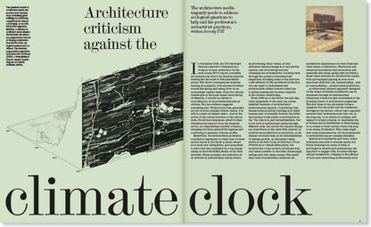 AR 1,500th issue: Architecture criticism against the climate clock, The Architectural Review issue 1500, April 2023